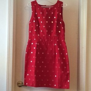 ELLE Women’s Sleeveless Red & Silver Dress